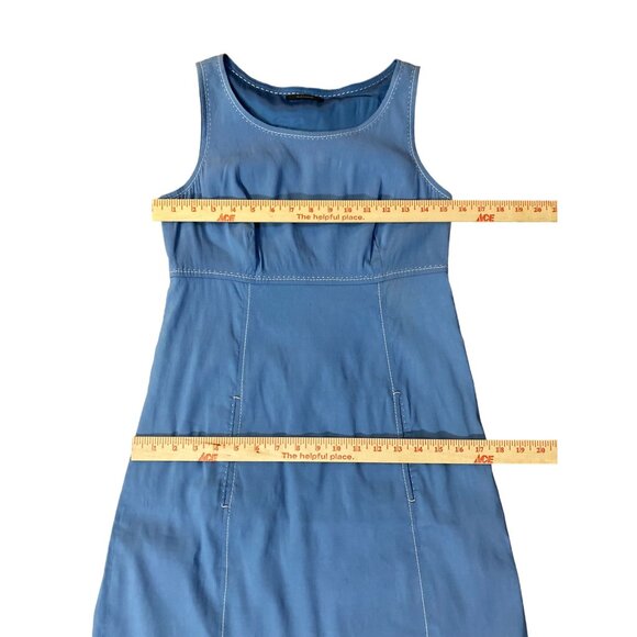 Elie Tahari Dress Womens XS Used Blue Linen Blend - Picture 13 of 16